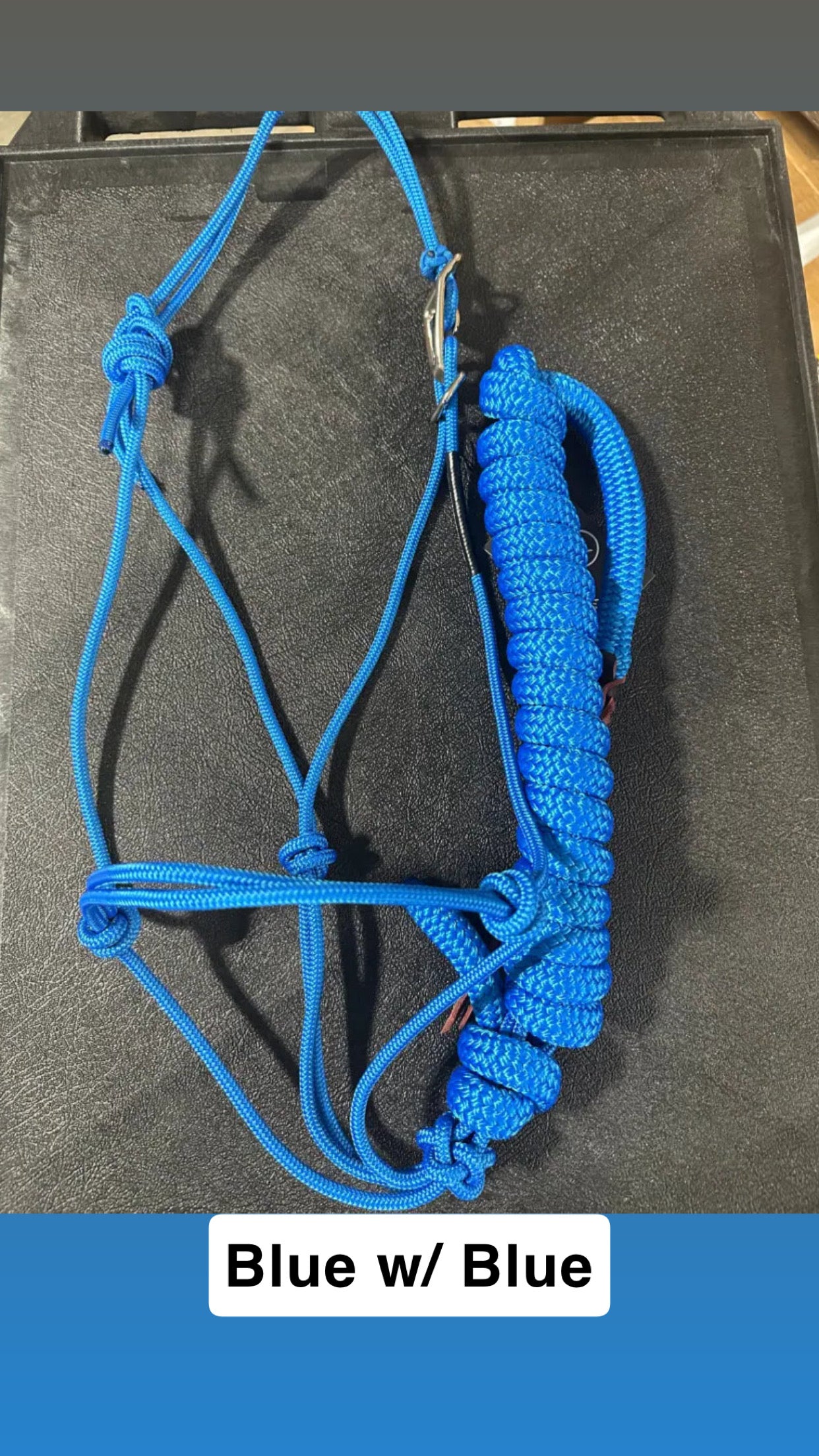 Twisted Knot Halters Rope Halter w/ Easy Off Clip & Lead