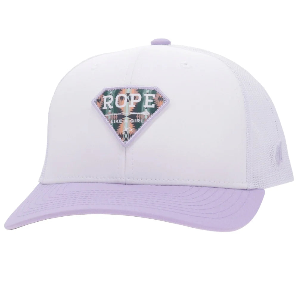 Hooey Purple Diamond Rope Like A Girl Trucker Hat