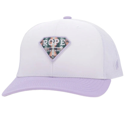Hooey Purple Diamond Rope Like A Girl Trucker Hat