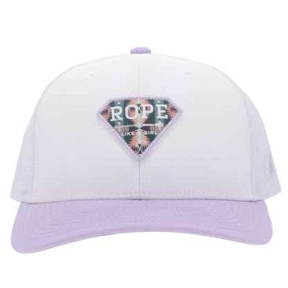 Hooey Purple Diamond Rope Like A Girl Trucker Hat