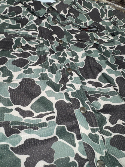 Rock & Roll Boy's TEK Camo Short Sleeve Western Shirt