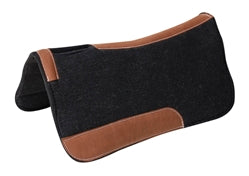 AHE Wool Felt SaddleBack Contoured Pony Saddle Pad - Black