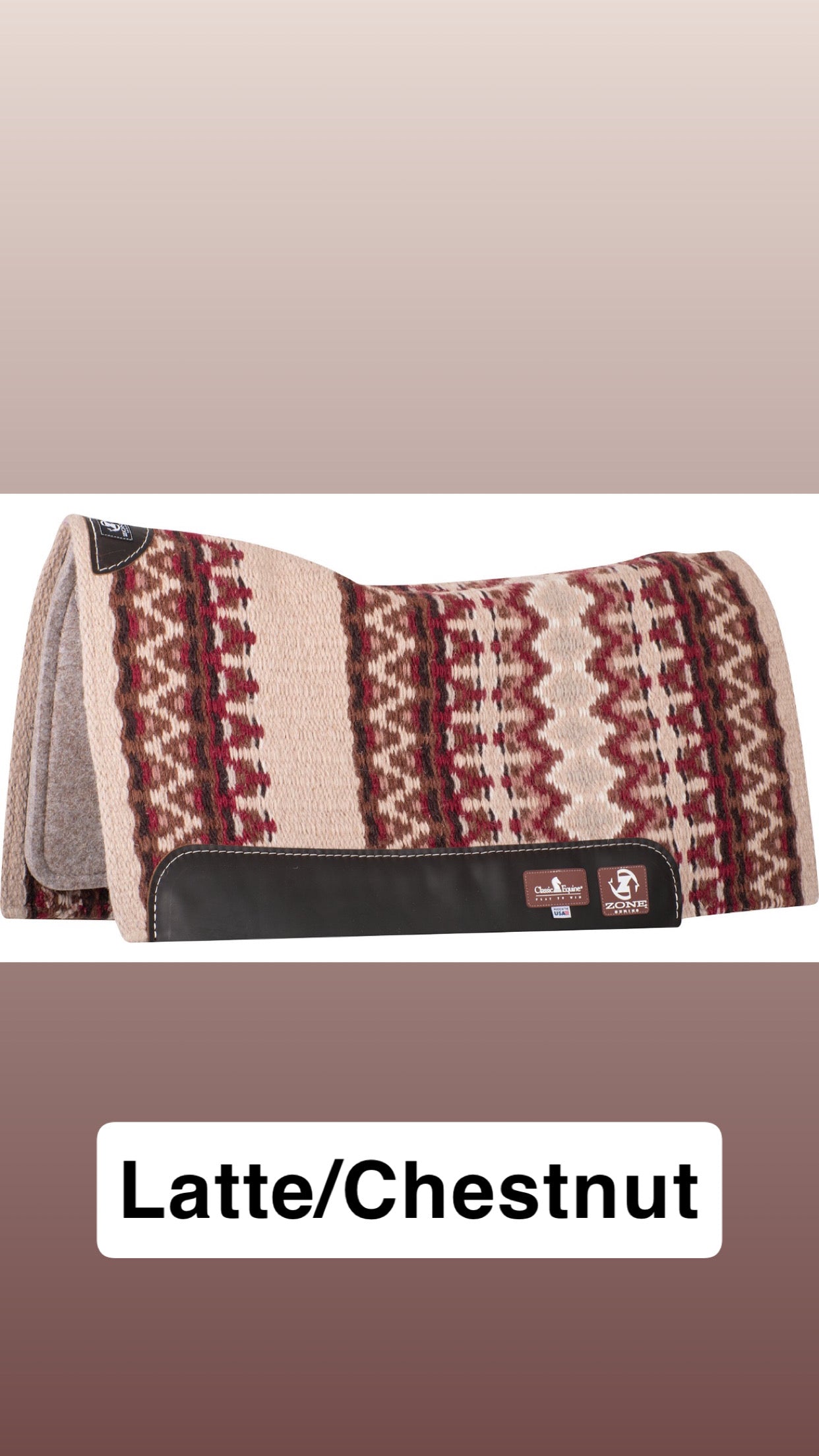 Classic Equine Wool Blanket Top Zone™ Saddle Pad