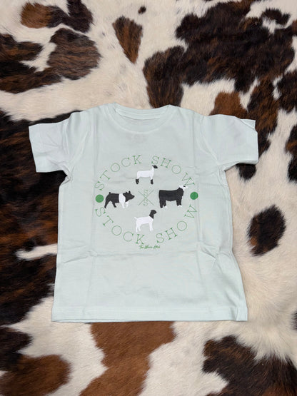 TWH Girl's Toddler Light Green Stock Show T-Shirt