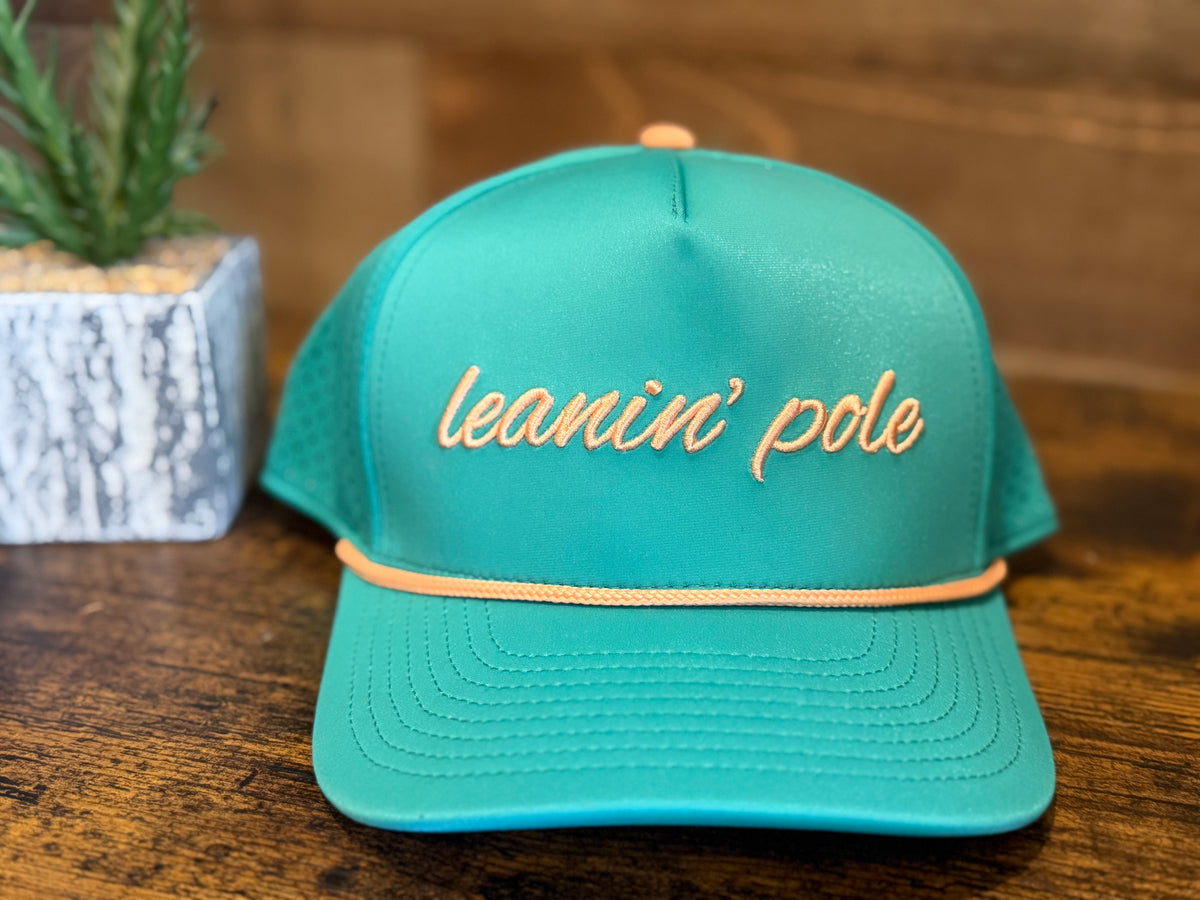 Leanin' Pole Cursive Embroidered Cap