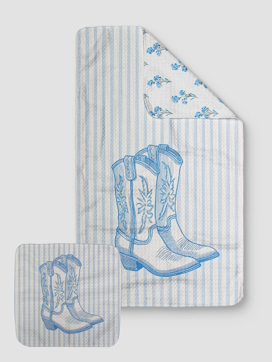 Striped Boots - Loom Loom Kitchen Towel Set