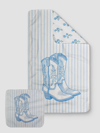 Striped Boots - Loom Loom Kitchen Towel Set
