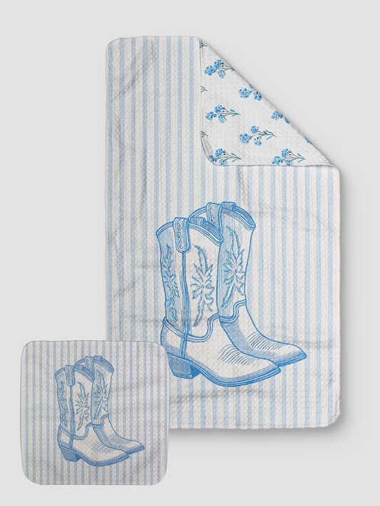 Striped Boots - Loom Loom Kitchen Towel Set