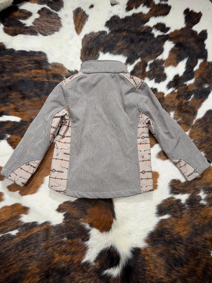 Cowboy Hardware Boy's Gray & Khaki Barbed Wire Jacket
