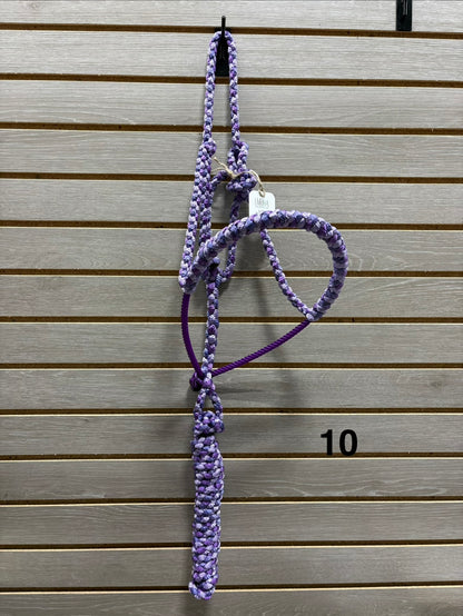 LMB Mule Tape Wrapped Rope Nose Halter - Multicolor