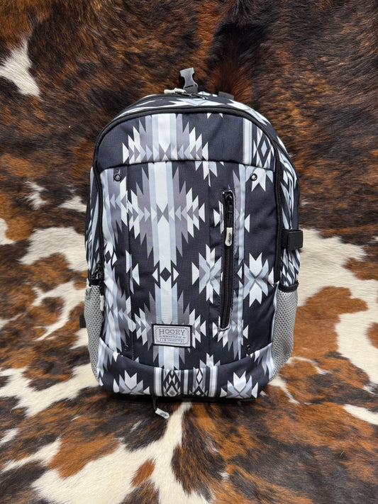Hooey Rockstar Black & Gray Aztec Backpack