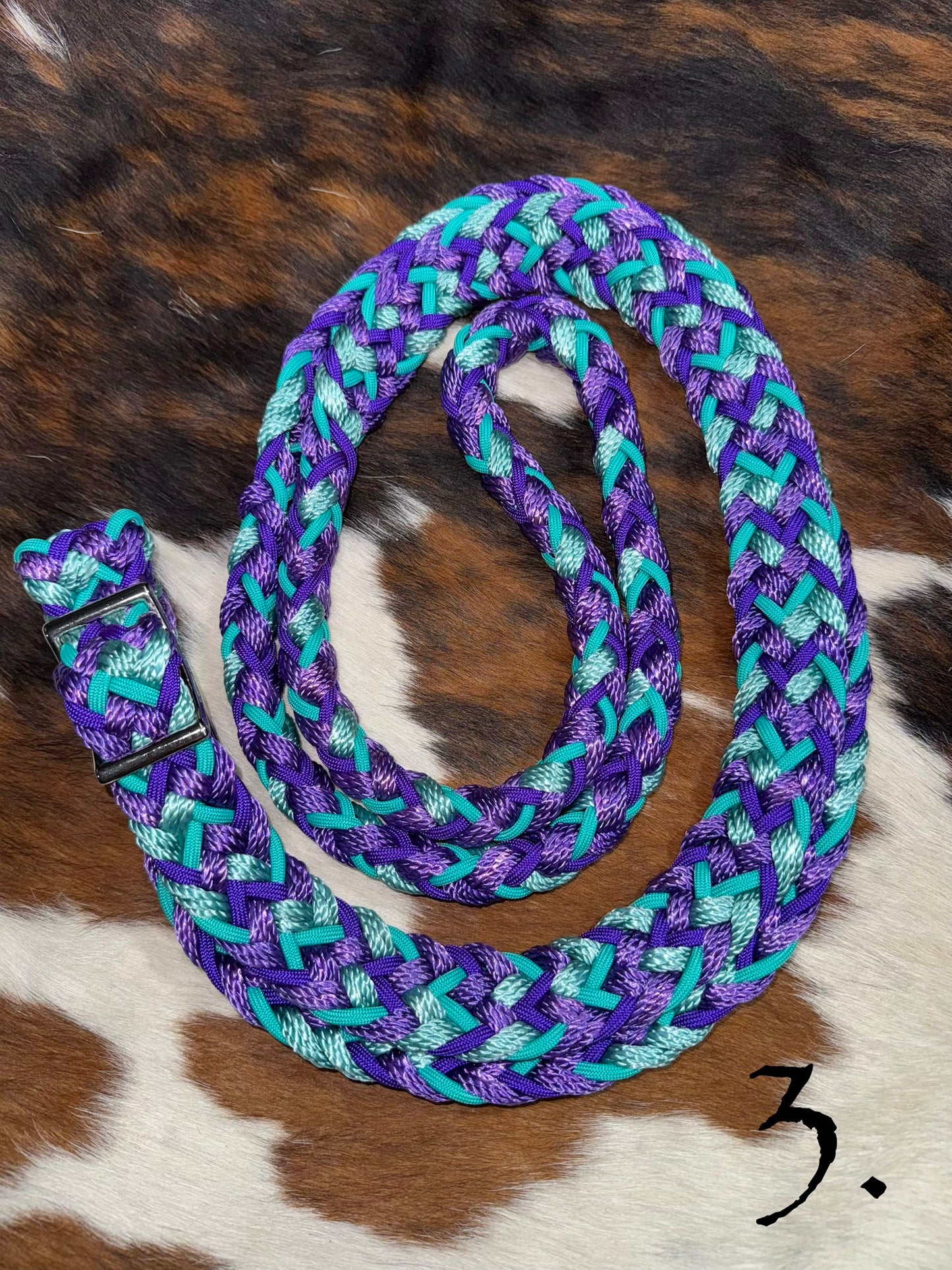 Gale Beebe 9 Strand Round Barrel Rein