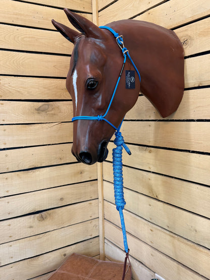 Twisted Knot Halters Rope Halter w/ Easy Off Clip & Lead