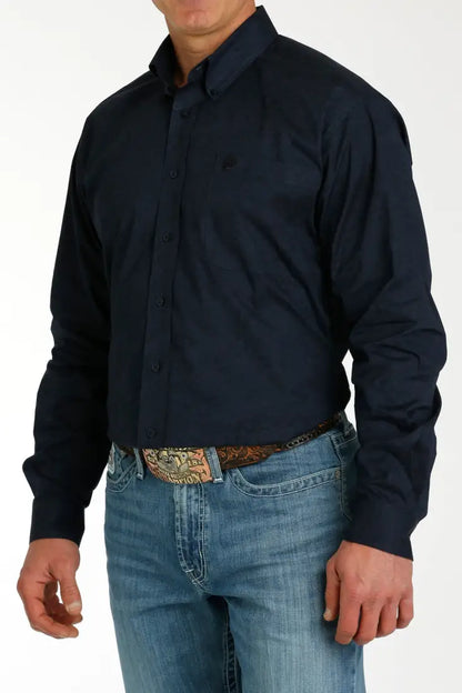$35: Cinch Men’s Navy Paisley Western Shirt Small Sale Men’s Western
