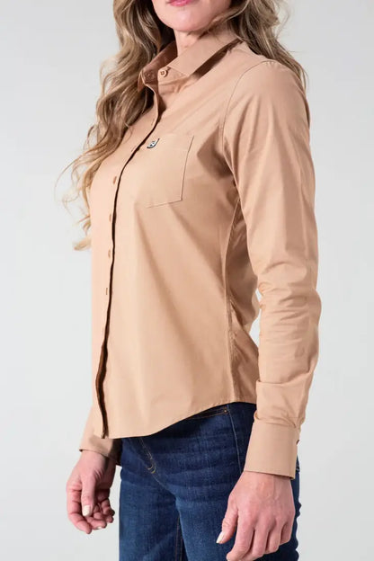 Kimes Ranch Women’s Desert Brown Linville Western Shirt Sale Women’s Western