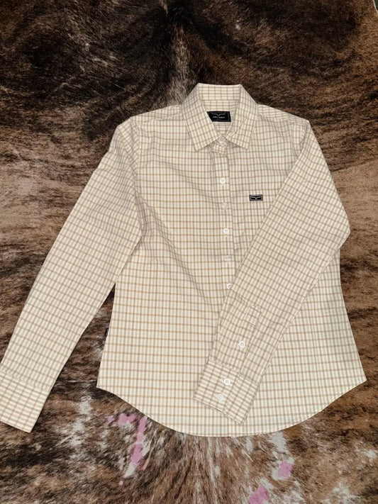 Kimes Ranch Women’s Tucco Mini Check Western Shirt Large Sale Women’s Western