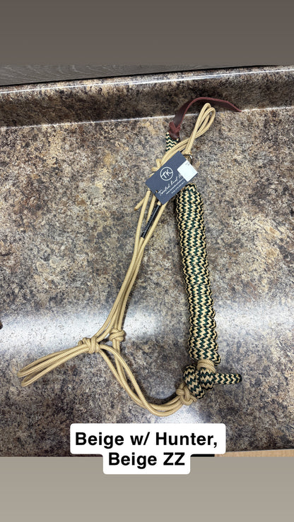 Twisted Knot Halters Rope Halter w/ Easy Off Clip & Lead