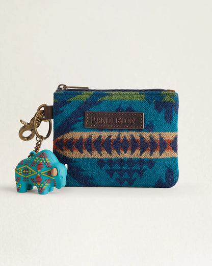 Pendleton ID Pouch Wallet with Buffalo Keychain