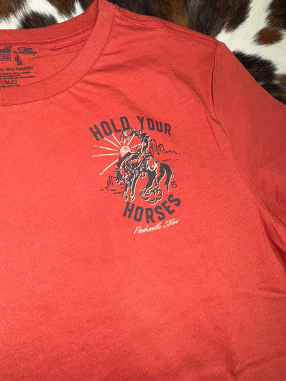 Panhandle Men's Rust Hold Your Horses T-Shirt