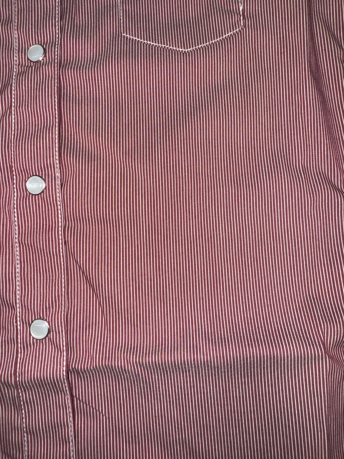 Panhandle Girl's Dark Dusty Rose Pinstripe Western Shirt