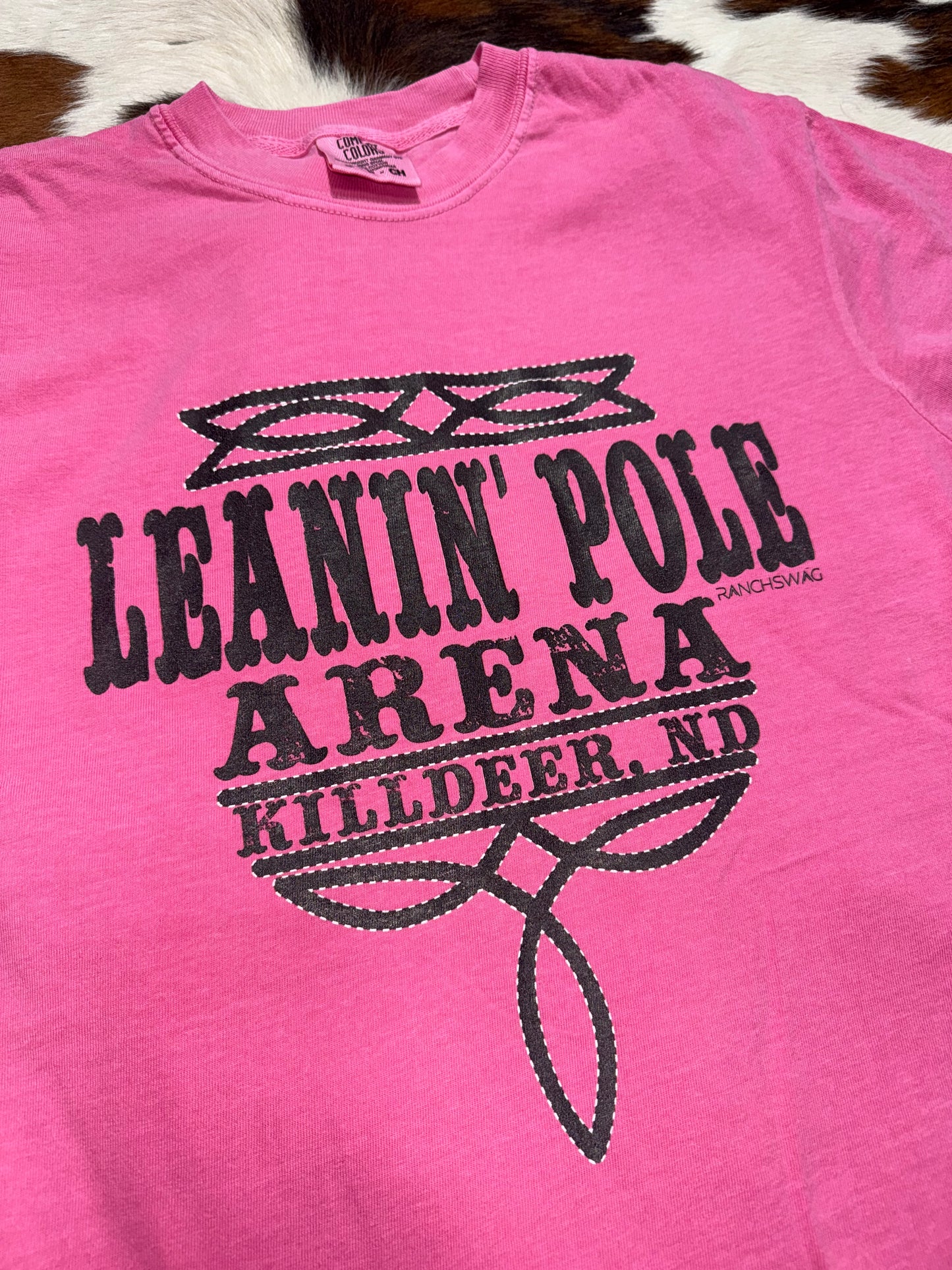 Leanin' Pole Women's Boot Stitch Graphic T-Shirt