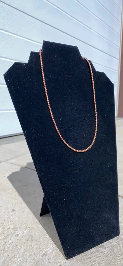 3mm Copper Pearls 18’’ Jewelry