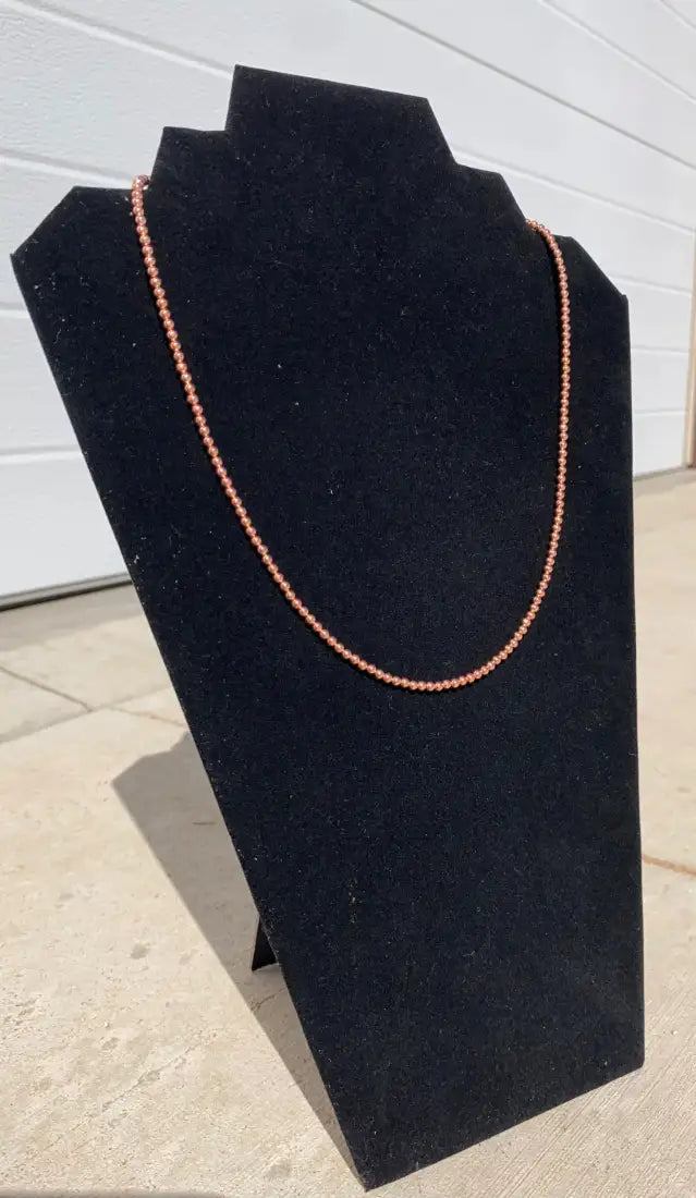3mm Copper Pearls 20’’ Jewelry