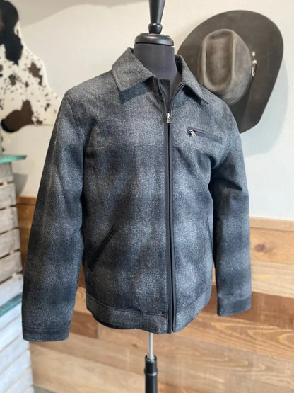 40% : Pendleton Men’s Black & Charcoal Ombre Mt Hood Coat Sale Men’s Jacket