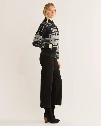 Pendleton Women’s Harding Black Wool Bomber Jacket Large Sale Women’s Coat