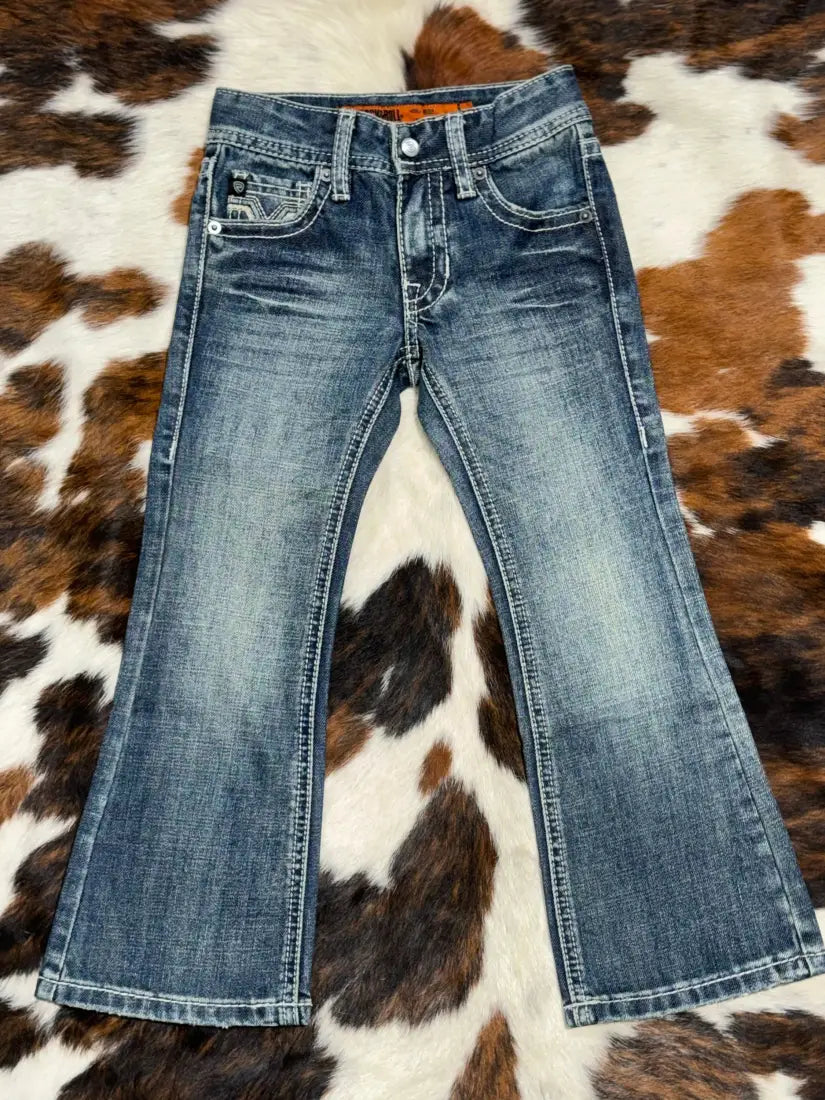 40% : Rock & Roll Boy’s BB Gun Ladder Stitch Bootcut Jean 7R Sale Boy’s Bottoms