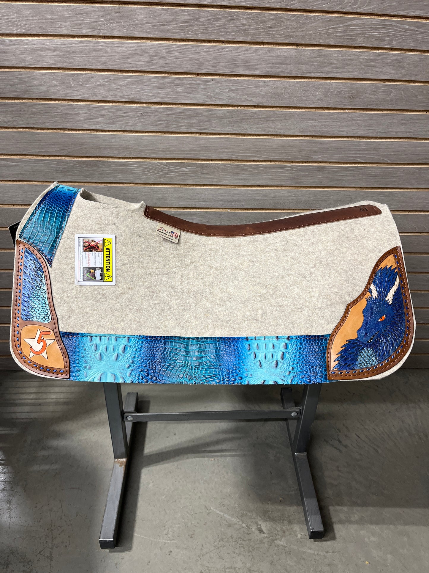5 Star All Around Saddle Pad- Limited Edition "Dragon Rider- Blue Dragon Sgaeyl" 30x30