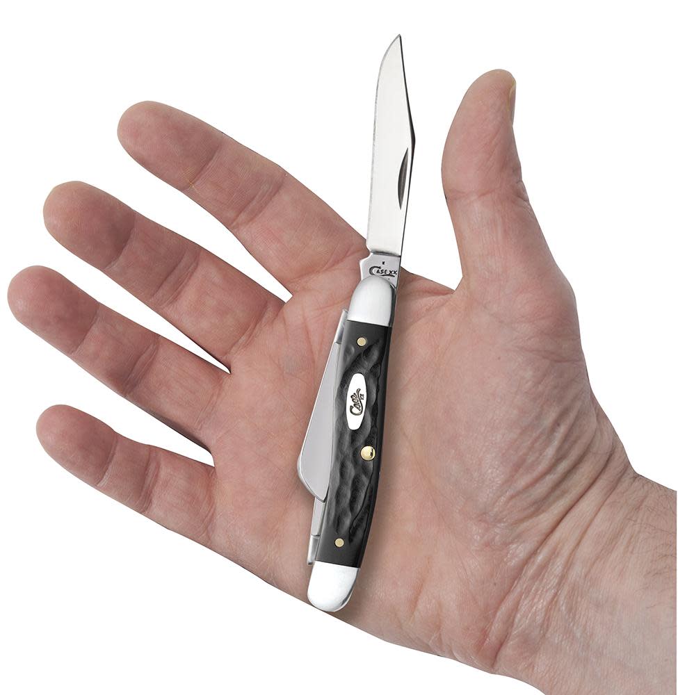 Case Rough Black® Synthetic Medium Stockman Knife