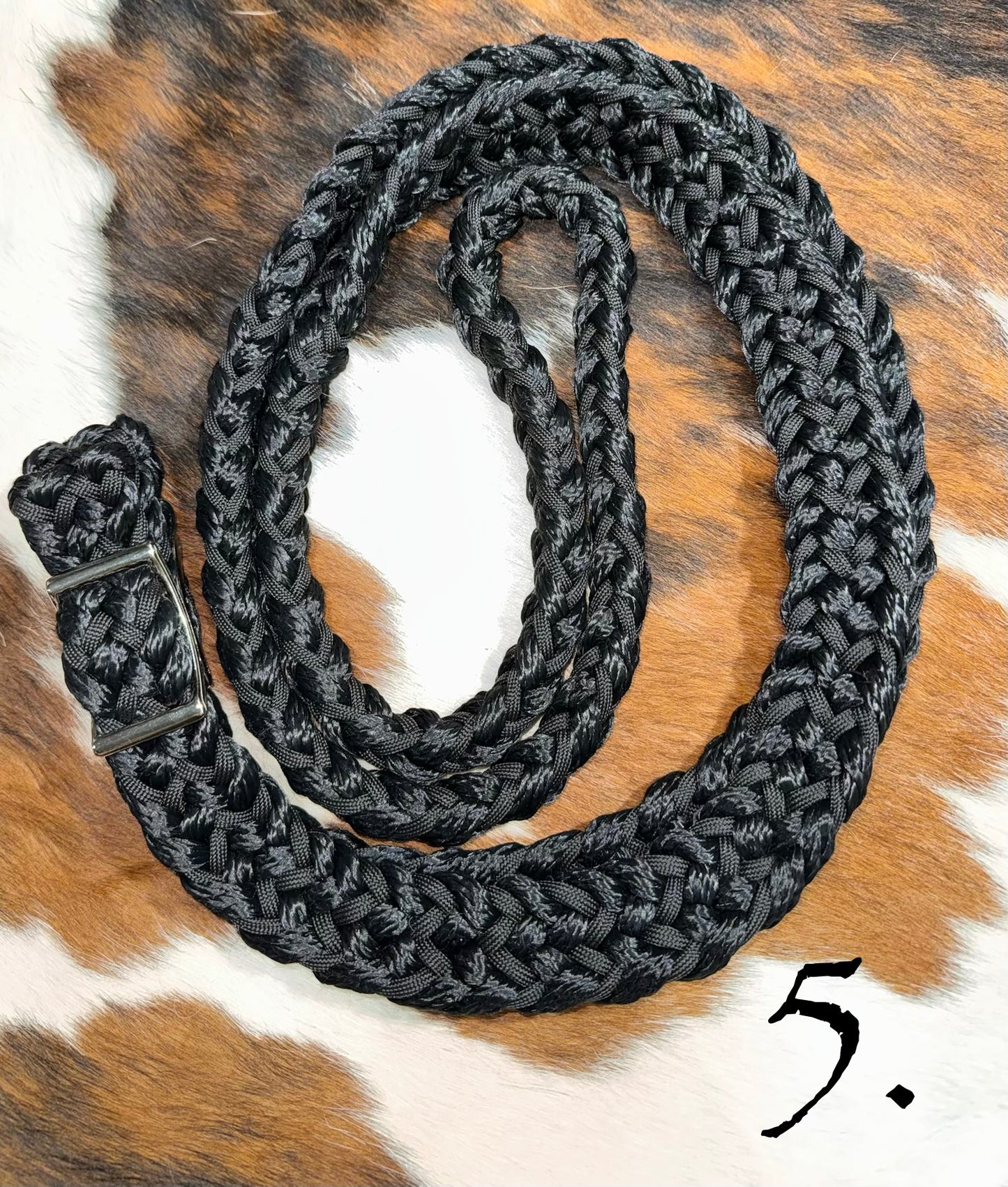 Gale Beebe 9 Strand Round Barrel Rein