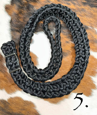 Gale Beebe 9 Strand Round Barrel Rein