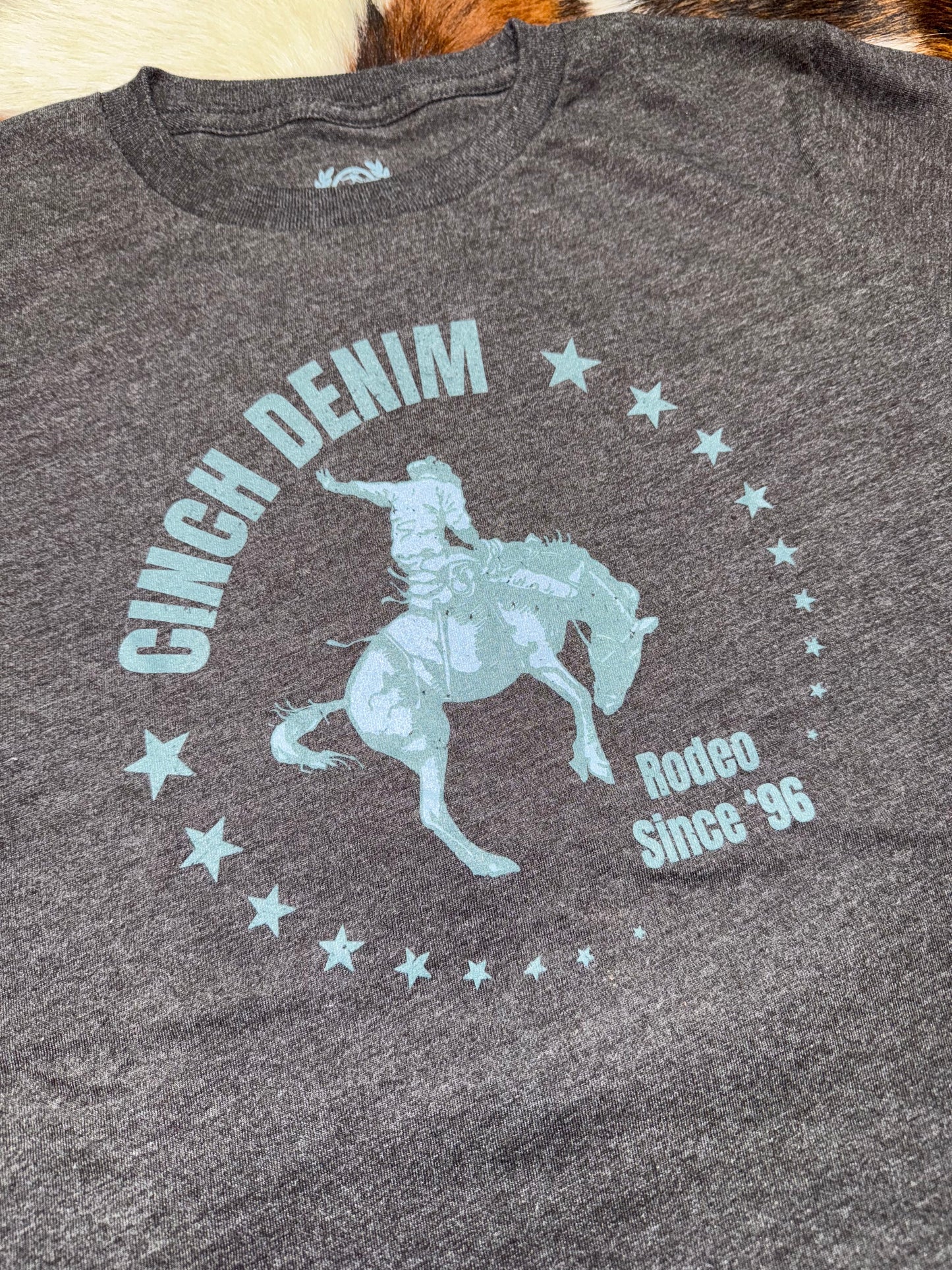 Cinch Boy's Charcoal Bronc T-Shirt