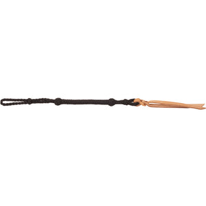 Oxbow Nylon Braided Quirt with Leather End - Assorted Colors