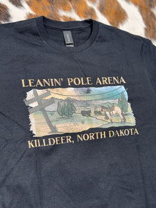 Leanin' Pole Arena On the Ranch Logo T-Shirt
