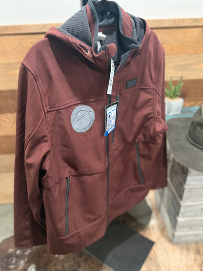 Leanin' Pole Embroidered Cinch Men's Softshell Jacket