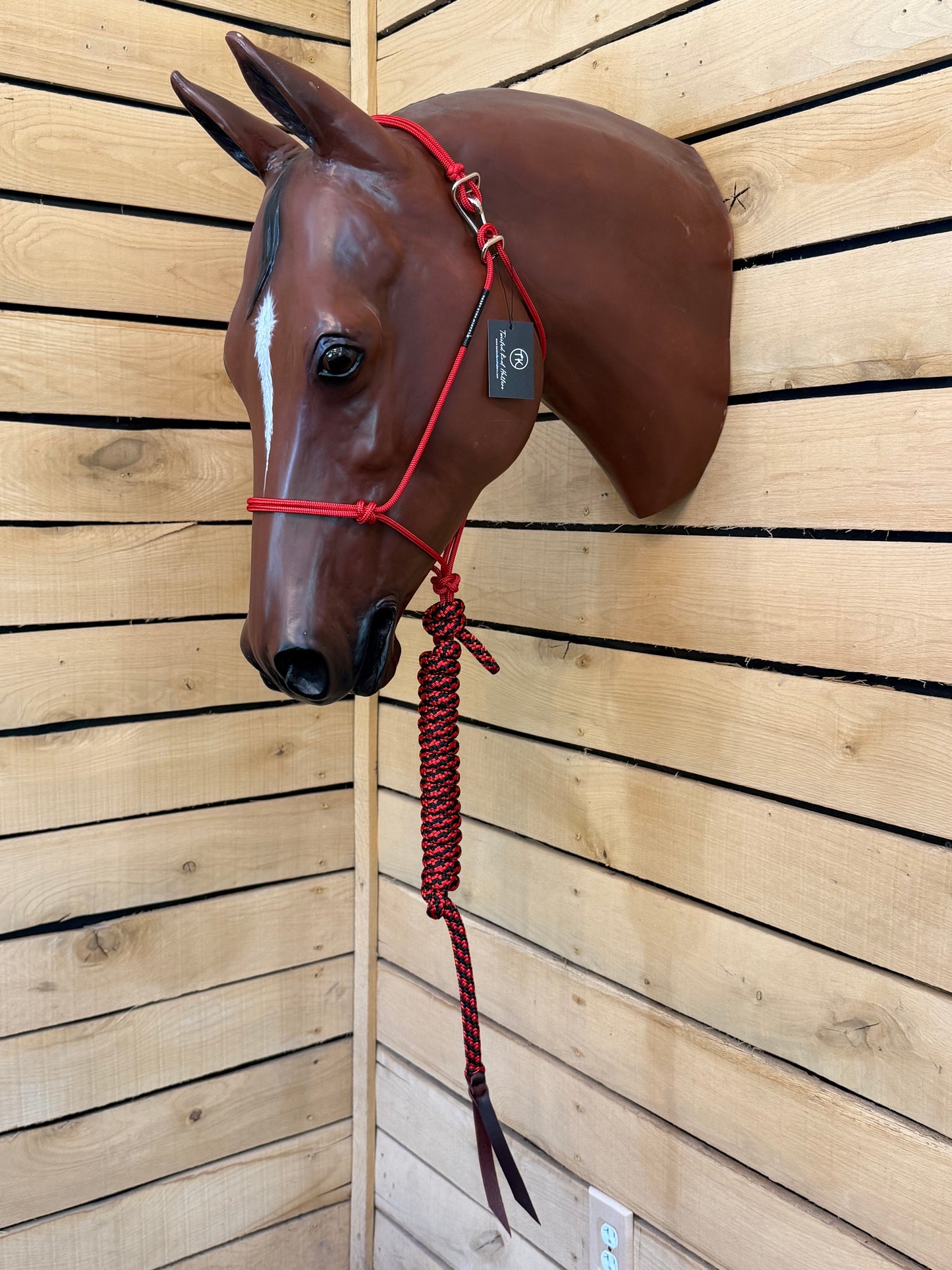 Twisted Knot Halters Rope Halter w/ Easy Off Clip & Lead