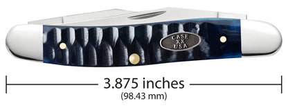 Case Muskrat Limited Edition Gator Jig Ocean Blue Bone Stainless Pocket Knife