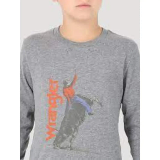 $5: Wrangler Boy’s Bucking Bull Long Sleeve T-Shirt Sale Boy’s T-Shirt
