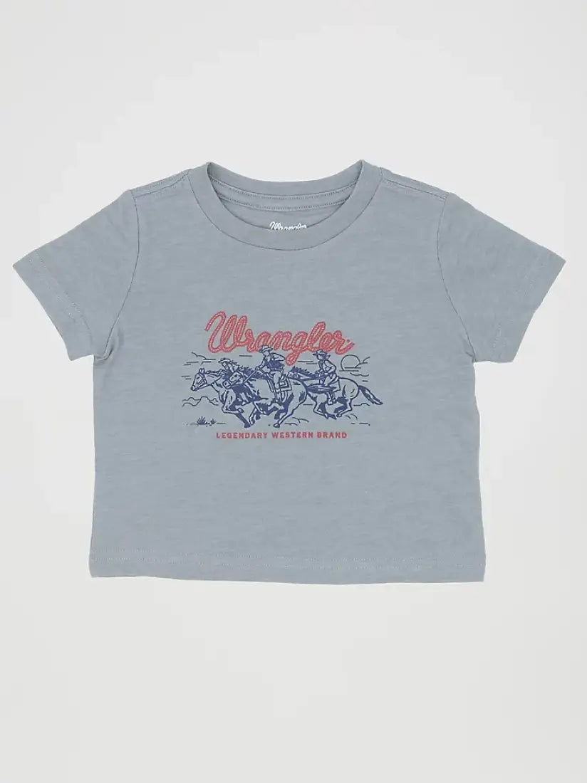 $5: Wrangler Boy’s Infant Dusk Blue Legendary T-Shirt 0-3M Sale Boy’s Infant