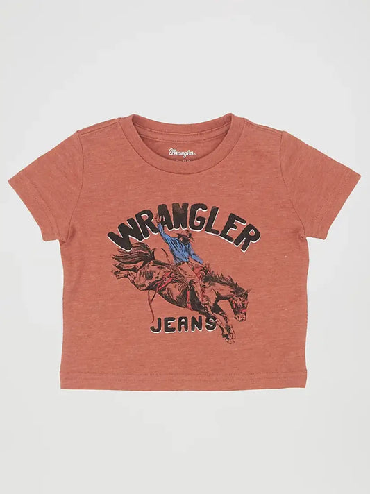 $5: Wrangler Boy’s Infant Redwood Bucking Horse T-Shirt 0-3M Sale Boy’s Infant