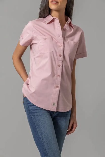 Kimes Ranch Women’s Pink Linville Short Sleeve Western Shirt Sale Women’s Western