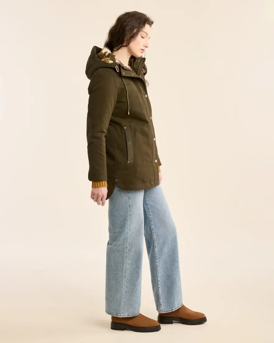 50% Pendleton Women’s Dark Olive Cedar Creek Canvas Parka Sale Women’s Coat