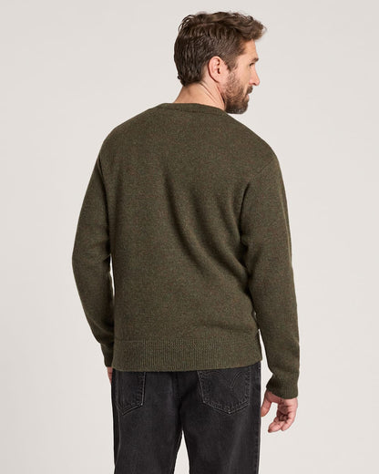 Pendleton Men's Camo Heather Shetland Crew Wool Sweater