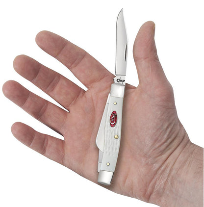 Case SparXX™ Standard Jig White Synthetic Medium Stockman Knife