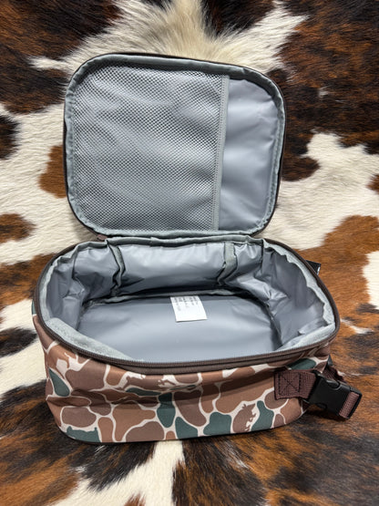 Hooey Brown & Green Camo w/ Animals Lunchbox