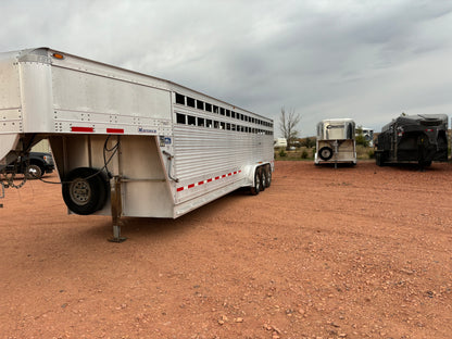 2013 EBY Maverick 30' Stock Trailer