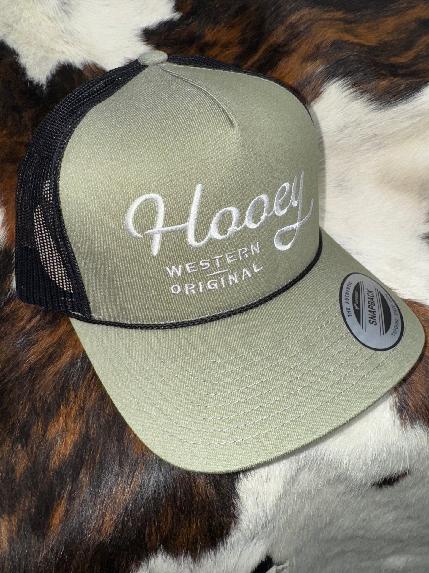 Hooey Olive & White "OG" Hat
